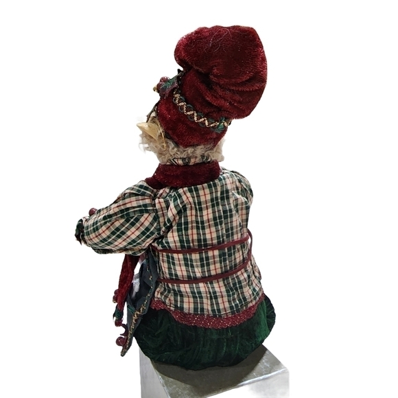 Santa's Helper Head toy maker Elf posable figure 19" Old World - Picture 5 of 14